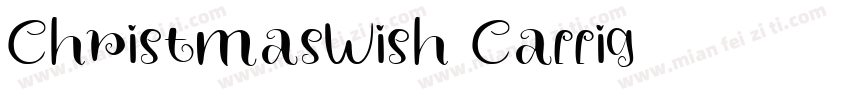 ChristmasWish Callig字体转换